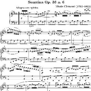 6 Sonatinas Op.36 钢琴谱 穆齐奥 克莱门蒂