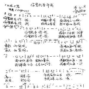 爸爸的目光_歌谱投稿_词曲: 雷立新