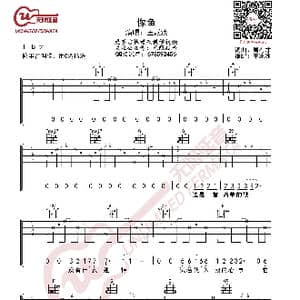 王贰浪 像鱼 吉他谱_歌曲简谱