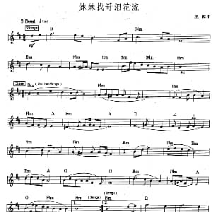 电子琴谱 | 妹妹找哥泪花流 爵士乐版 王酩