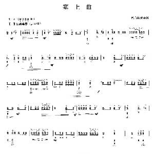 琵琶谱 | 塞上曲