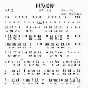 因为是你_歌谱投稿_词曲:王哲 王哲