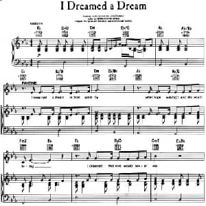 I Dreamed a Dream _外国歌谱