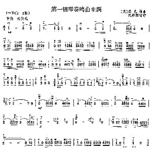 二胡谱 | 第一钢琴奏鸣曲主题