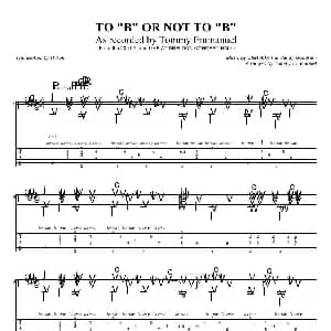 tommy emmanuel to b or not to b 吉他谱