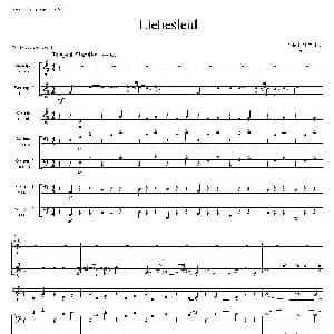 萨克斯谱 | Liebesleid 四重奏 总谱