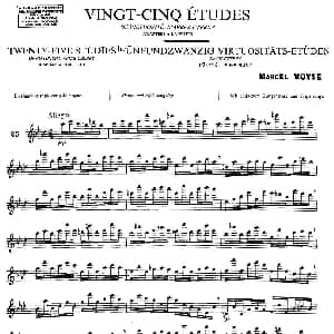 长笛曲谱 | Moyse 25 Studies after Czerny flute 之25 25首改编自车尔尼作品的练习曲 Moyse