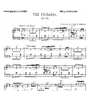 Eight Preludes Op.30 钢琴谱 约瑟夫 卡西马 霍夫曼 Josef Casimir Hofmann