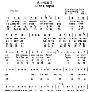 我心情激荡 俄罗斯 _外国歌谱_词曲: 书沧 译配