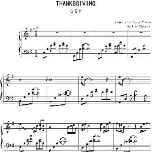 Thanksgiving 钢琴谱 George Winston