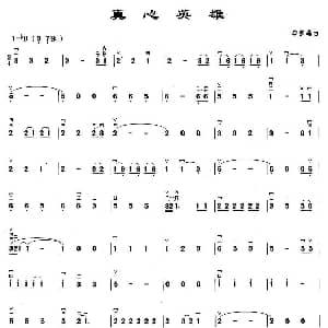 二胡谱 | 真心英雄 李宗盛