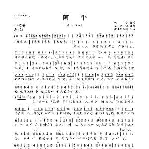 阿牛_歌曲简谱_词曲:林夕 雷颂德
