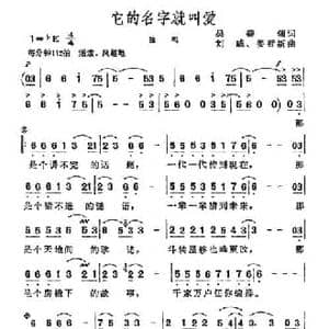 它的名字就叫爱_民歌简谱_词曲:吴善翎 刘威 姜哲新