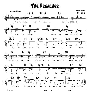 THE PREACHER 降B爵士乐谱
