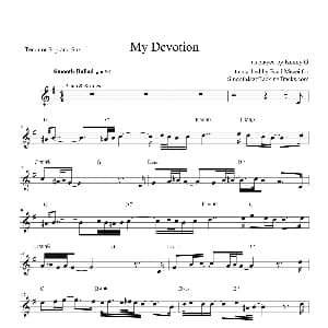 萨克斯谱 | My Devotion 次中音萨克斯