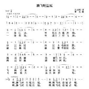 腾飞吧盐城_民歌简谱_词曲:朱义刚 梦艺