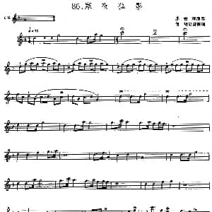 寒夜孤影 独弦琴 何绍 记谱整理