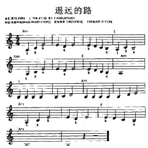 电子琴谱 | 遥远的路