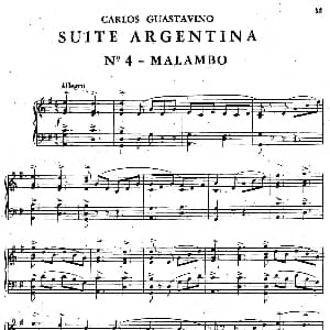 Suite Argentina 钢琴谱 卡洛斯 瓜斯塔维诺