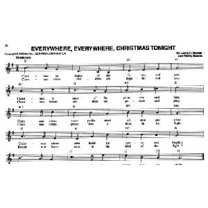 EVERYWHERE,EVERYWHERE,CHRISTMAS TONIGHT_外国歌谱