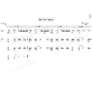See You Again_歌曲简谱_词曲:DJ Frank E,查理 普斯,维兹 卡利法,安德鲁 希达尔 DJ Frank E,查理 普斯,维兹 卡利法,安德鲁 希达尔