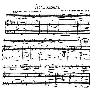 小提琴谱 | Bon til Madonna. 小提琴 钢琴伴奏