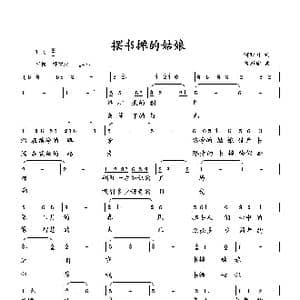 摆书摊的姑娘_歌曲简谱_词曲:何荣国 向邦瑜