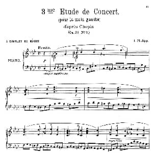6 Etudes de Concert 钢琴谱 伊西多尔 菲利普