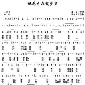 桃花开在我梦里_民歌简谱_词曲:梁文正 真理的儿子