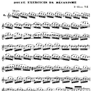 萨克斯谱 | H Klose练习曲 douze exercices de mecanisme—6 H Klose