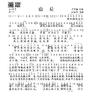 山丘_歌谱投稿_词曲:李宗盛 李宗盛