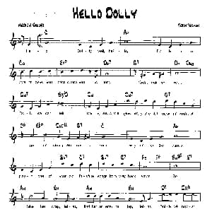 EHLLO DOLLY 降B爵士乐谱