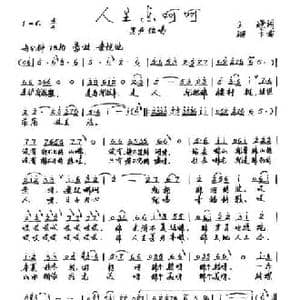 人生乐呵呵_民歌简谱_词曲:王景 珊卡