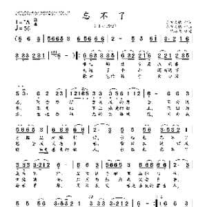 忘不了_歌曲简谱_词曲:齐宝力格 齐宝力格