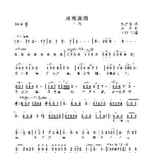 月光流淌_歌曲简谱_词曲:钱建隆 金奇