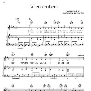FALLEN EMBERS _外国歌谱