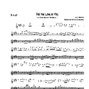 萨克斯谱 | For The Love Of You B FLAT