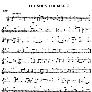小提琴谱 | THE SOUND OF MUSIC 音乐之声