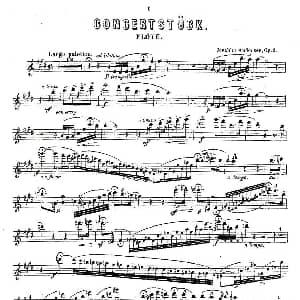 长笛曲谱 | Concertstück . Op. 3. flute part only