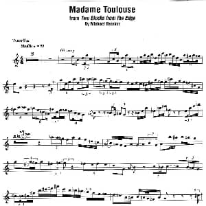 萨克斯谱 | Madame Toulouse