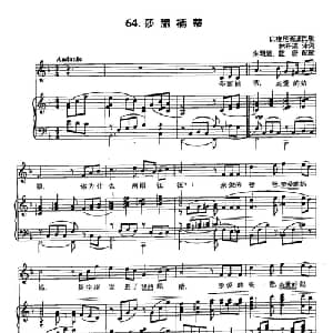 丁小琴编 64莎丽楠蒂_外国歌谱_词曲: 印度尼西亚民歌