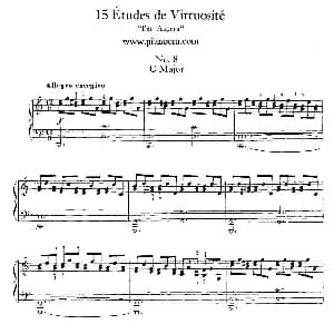15 Etudes de Vortuosite Op.72 钢琴谱 莫里兹 莫什科夫斯基