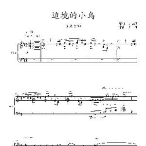 边境的小鸟_歌曲简谱_词曲:刘福波 栾凯