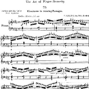 50首车尔尼Op.740钢琴手指灵巧技术练习曲 钢琴谱 车尔尼