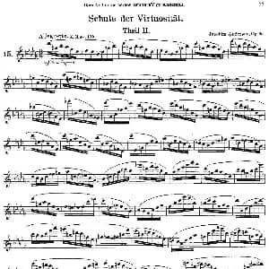 长笛曲谱 | Schule der Virtuosität. Op. 60 15 丹麦 安德森