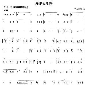 笛子谱 | 漫步人生路 中岛美雪