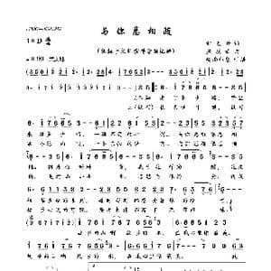 与你总相随_歌曲简谱_词曲:邹友开 邹友开