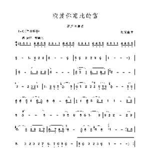 我爱你塞北的雪_歌谱投稿_词曲: 刘锡金