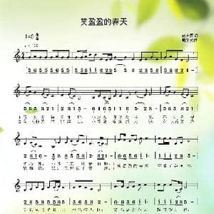 盈盈的春天_歌谱投稿_词曲:赵大国 周紫燕