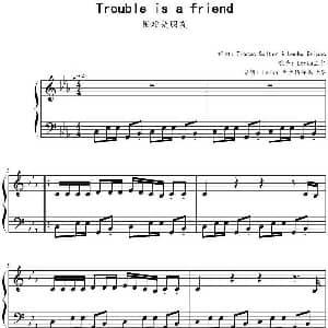 Trouble is a friend 困难是朋友 钢琴谱 Thomas Salter & Lenka Kripac
